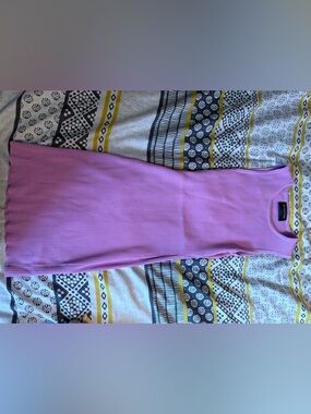 pink Ribbed Bodycon Skirt